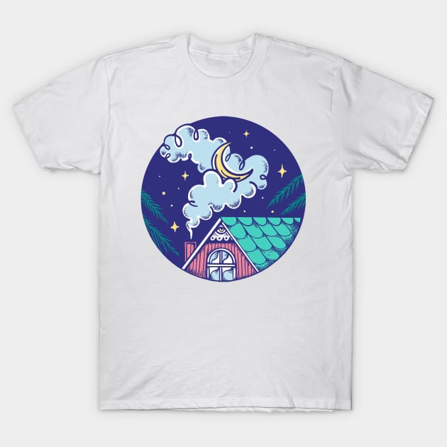 Good night little house T-Shirt by Paolavk